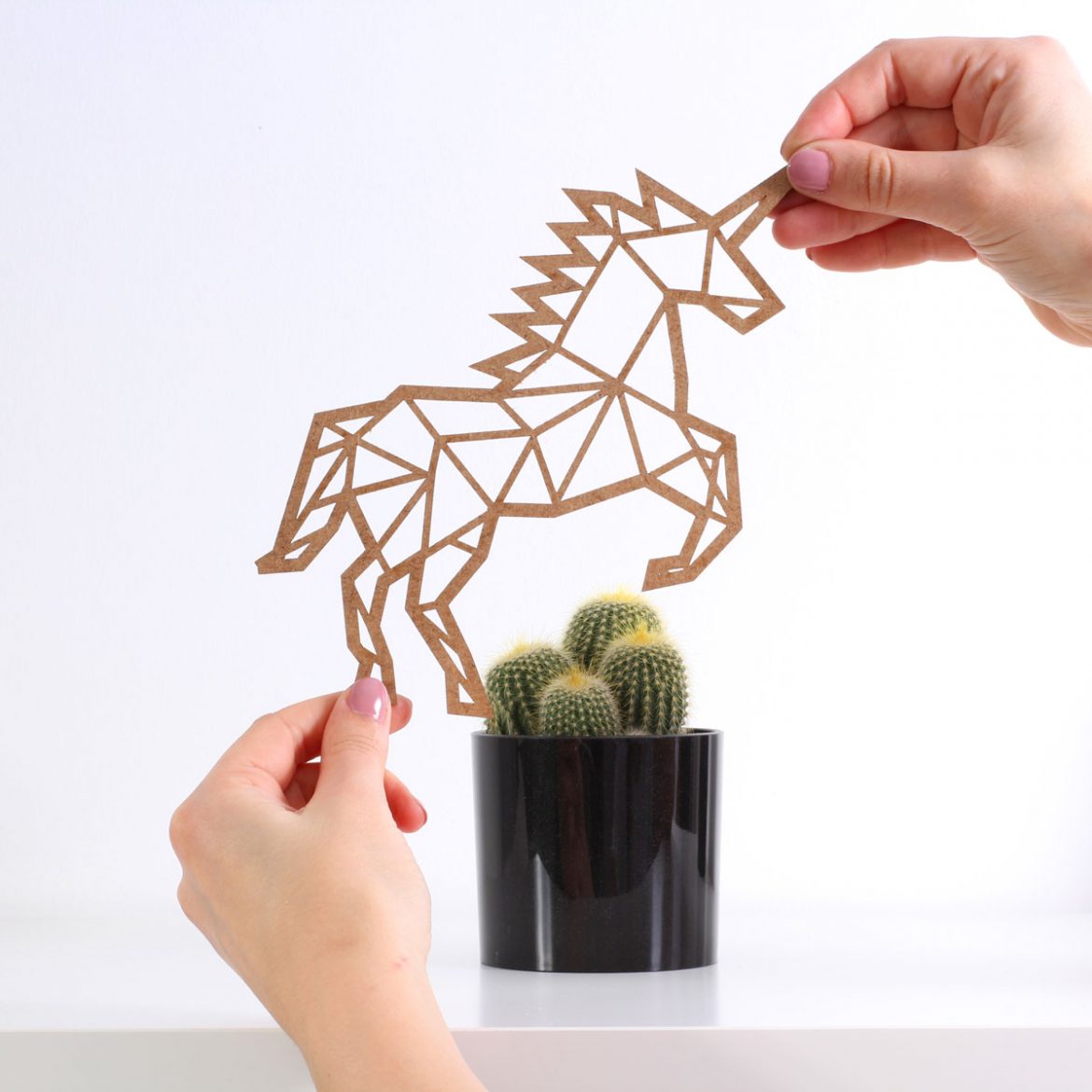 Unicornio-Geometrico-de-Madera